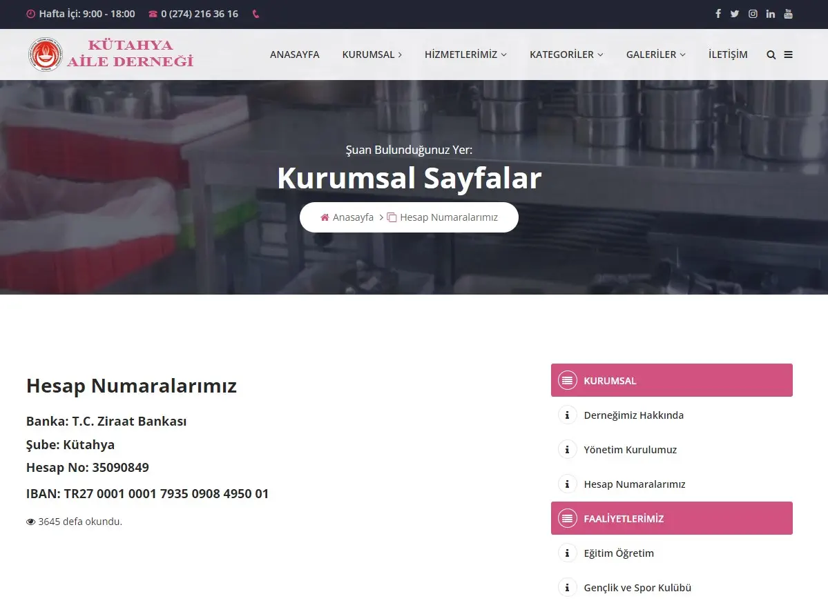 Kütahya Aile Derneği